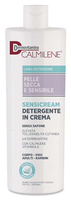 DERMOVITAMINA CALMILENE SENSICREAM DETERGENTE IN CREMA SENZA SAPONE PER PELLE SECCA E SENSIBILE 500 ML - latuafarmacia.org