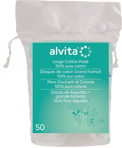 ALVITA MAXI DISCHETTI DI COTONE 100% PURO COTONE 50 PEZZI - latuafarmacia.org