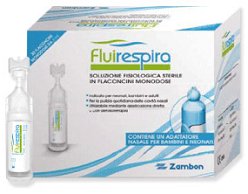 FLUIRESPIRA SOLUZIONE FISIOLOGICA STERILE 30 FLACONCINI MONODOSE DA 5ML - latuafarmacia.org