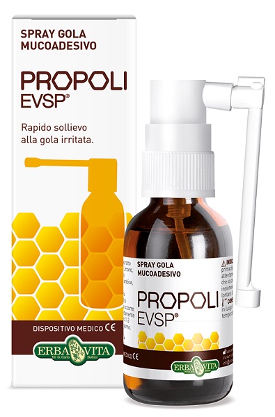 PROPOLI EVSP SPRAY GOLA MUCOADESIVO SENZA ALCOL 20ML - latuafarmacia.org