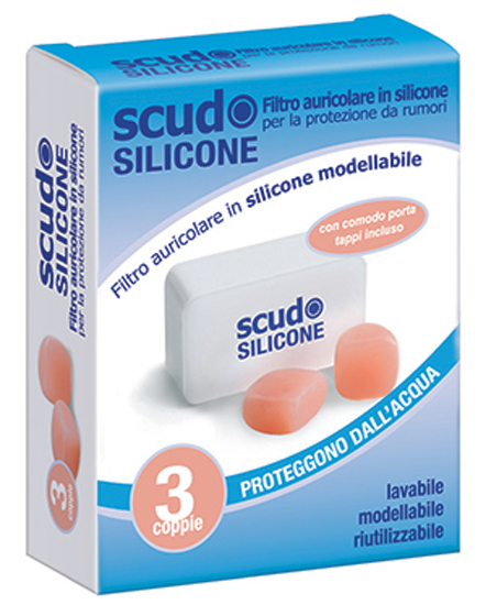 TAPPO AURICOLARE EARPLUG SCUDO IN SILICONE 3 COPPIE 6 PEZZI ARTICOLO 7EN091 - latuafarmacia.org