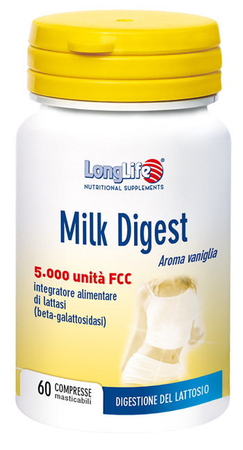 LONGLIFE MILK DIGEST 60 COMPRESSE MASTICABILI - latuafarmacia.org