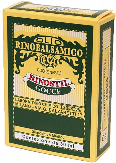 RINOSTIL GOCCE NASALI FLACONE 30ML OLIO RINOBALSAMICO PER LAPROTEZIONE DELLA MUCOSA NASALE E LA PULIZIA DELLE FOSSE NASALI - latuafarmacia.org