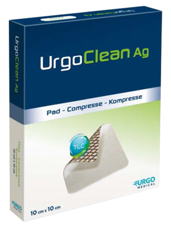 MEDICAZIONE TNT ASSORBENTE GELIFICANTE URGOCLEAN AG/SILVER 10X10CM 5 PEZZI - latuafarmacia.org