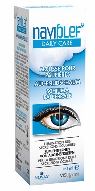 NAVIBLEF DAILY CARE SCHIUMA PER RIMOZIONE SECREZIONI OCULARI DA PALPEBRE E CIGLIA 50 ML - latuafarmacia.org