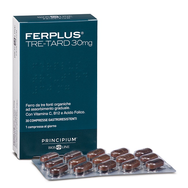 PRINCIPIUM FERPLUS TRE RETARD 30MG 30 COMPRESSE GASTRORESISTENTI - latuafarmacia.org