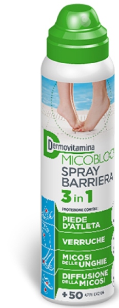 DERMOVITAMINA MICOBLOCK SPRAY BARRIERA 3 IN 1 PIEDE D'ATLETA 100 ML - latuafarmacia.org