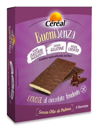 CEREAL BUONI SENZA GOLOSI CIOCCOLATO FONDENTE 6 X 17 G - latuafarmacia.org