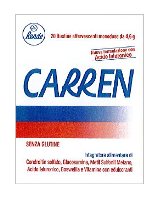 CARREN 20 BUSTINE EFFERVESCENTI MONODOSE DA 4,6 G L'UNA - latuafarmacia.org