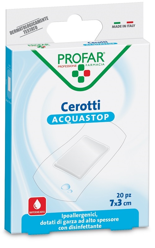CEROTTO ACQUASTOP GRANDI 7X3 CM PROFAR 20 PEZZI - latuafarmacia.org