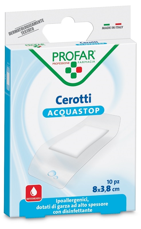 CEROTTO ACQUASTOP SUPER 8X3,8 CM PROFAR 10 PEZZI - latuafarmacia.org