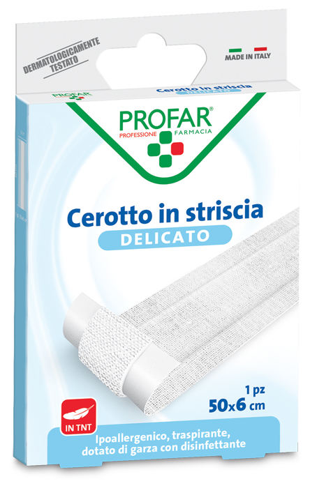 CEROTTO TESSUTO NON TESSUTO DELICATO 1 STRISCIA 50X6 CM PROFAR - latuafarmacia.org