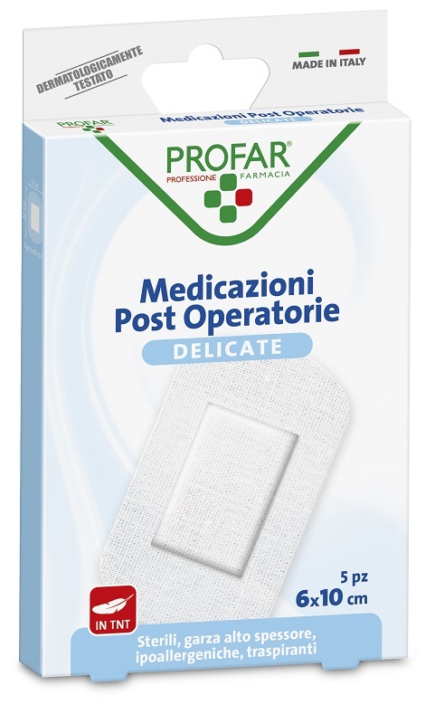 MEDICAZIONE POST OPERATORIA STERILE GARZA ANTIADERENTE 6X10 CM 5 PEZZI PROFAR - latuafarmacia.org