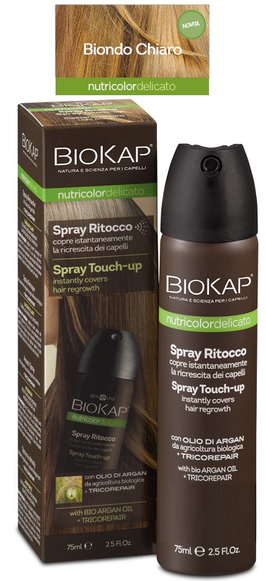 BIOS LINE  BIOKAP NUTRICOLOR DELICATO SPRAY RITOCCO BIONDO CHIARO 75 ML - latuafarmacia.org
