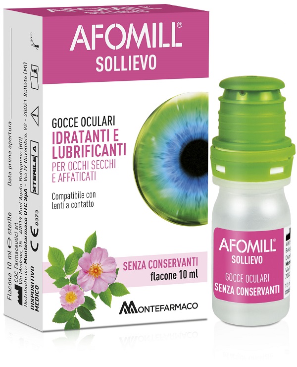 AFOMILL SOLLIEVO GOCCE OCULARI SOLLIEVO OCCHI 10 ML - latuafarmacia.org
