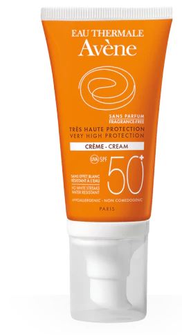 AVENE SOLARE CREMA SPF 50+ SENZA PROFUMO 50 ML - latuafarmacia.org