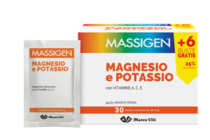 MASSIGEN MAGNESIO E POTASSIO 24 BUSTINE +6 GRATIS - latuafarmacia.org