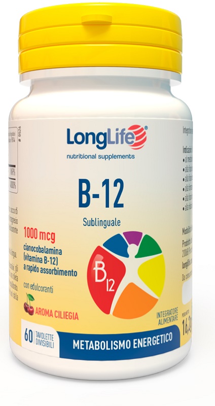 LONGLIFE B12 1000 MCG 60 TAVOLETTE - latuafarmacia.org