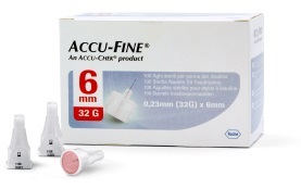AGO PER PENNA DA INSULINA ACCU-FINE PEN NEEDLE ACCU-CHEK GAUGE 32 X 6MM 100 PEZZI - latuafarmacia.org