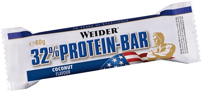 WEIDER 32% PROTEIN BARRETTA COCCO 60 G - latuafarmacia.org