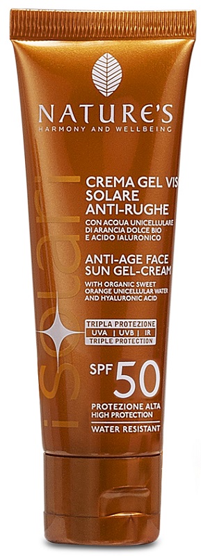 NATURE'S I SOLARI CREMA GEL VISO ANTIRUGHE SPF50 50 ML - latuafarmacia.org