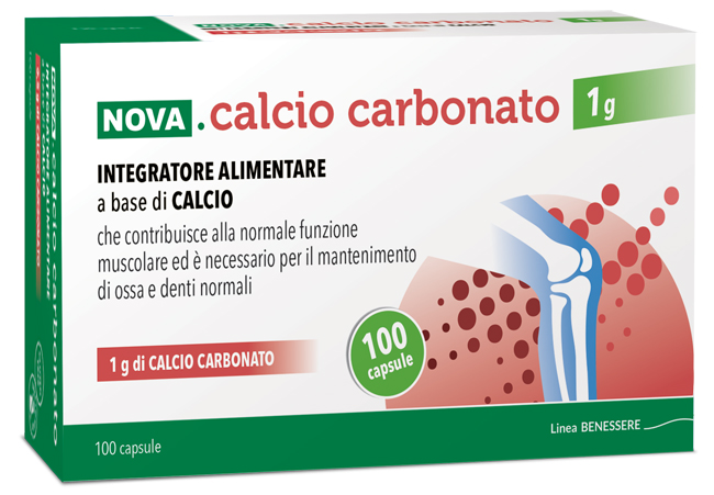 NOVA CALCIO CARBONATO 1 G 100 CAPSULE - latuafarmacia.org