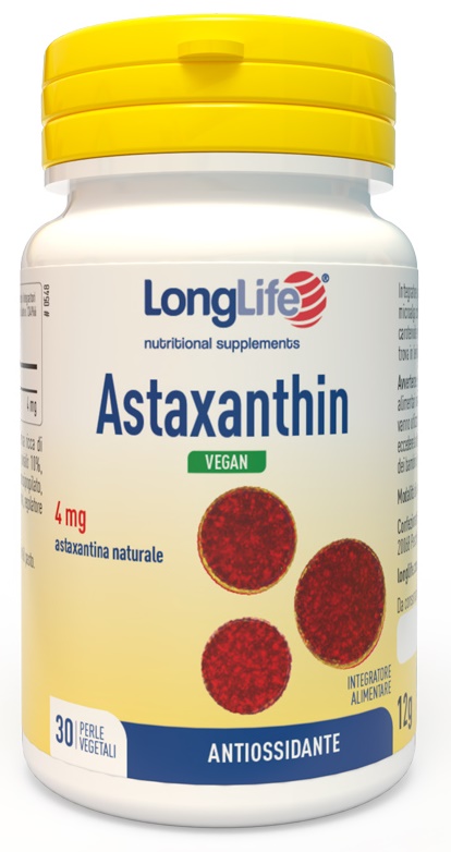 LONGLIFE ASTAXANTHIN 30 PERLE VEGETALI - latuafarmacia.org