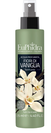 EUPHIDRA ACQUA PROFUMATA VANIGLIA IN FLACONE CON ETICHETTA POMPA SPRAY - latuafarmacia.org