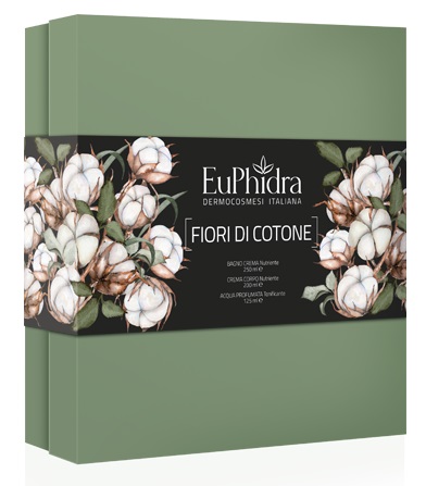 EUPHIDRA COFANETTO FIORI DI COTONE CONTENENTE 1 BAGNO CREMA 1 ACQ PROFUMATA 1 - latuafarmacia.org