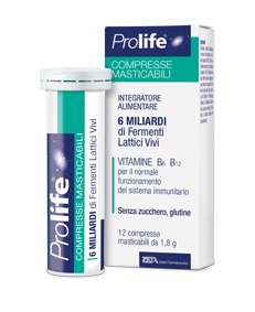 PROLIFE COMPRESSE MASTICABILI INTEGRATORE ALIMENTARE IN TUBETTO CON ASTUCCIO - latuafarmacia.org