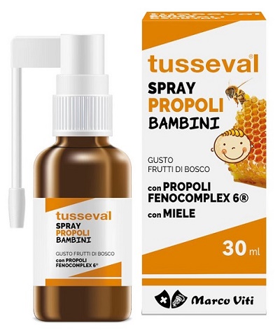 TUSSEVAL GOLA PROPOLI SPRAY PER BAMBINI 30 ML - latuafarmacia.org