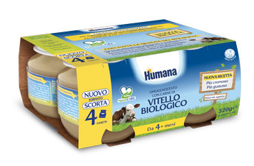 HUMANA OMOGENEIZZATO VITELLO BIO 4 X 80 G - latuafarmacia.org