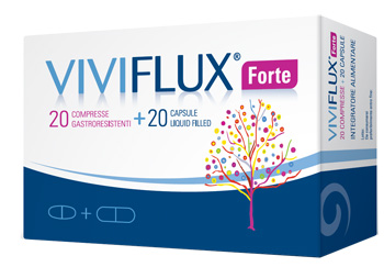 VIVIFLUX FORTE 20 COMPRESSE GASTRORESISTENTI + 20 CAPSULE LIQUID FILLER - latuafarmacia.org