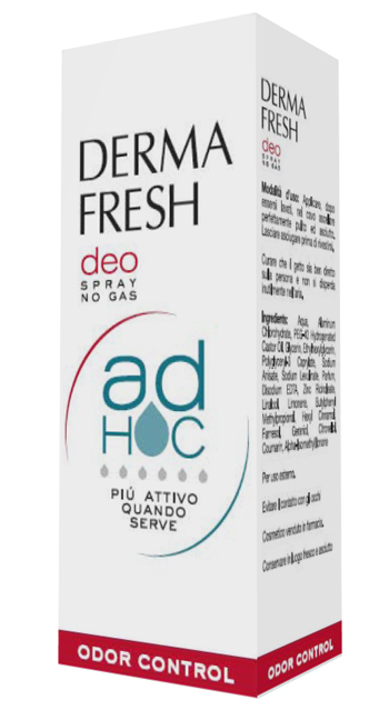 DERMAFRESH DEO SPRAY NO GAS AD HOC ODOR CONTROL DEODORANTE 100 ML - latuafarmacia.org