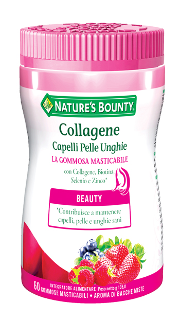 COLLAGENE CAPELLI PELLE UNGHIE 60 GOMMOSE MASTICABILI - latuafarmacia.org