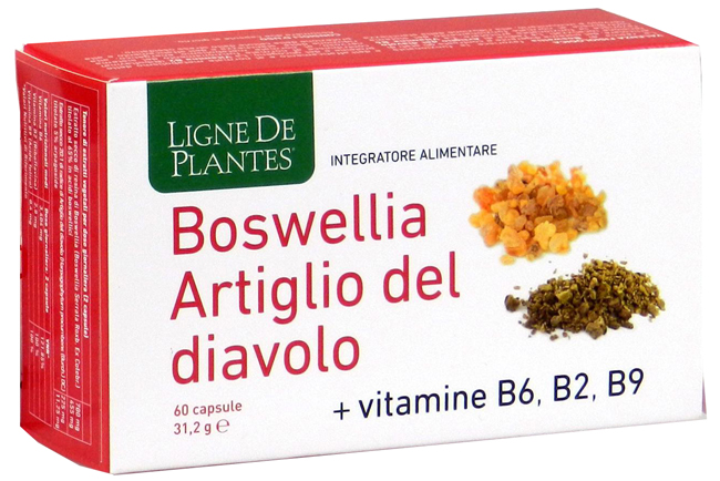 BOSWELLIA ARTIGLIO DIAVOLO VITAMINE B2 B6 B9 60 CAPSULE - latuafarmacia.org