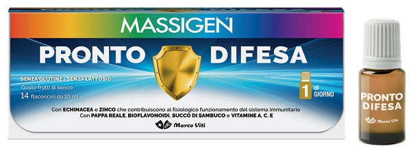 MASSIGEN PRONTO DIFESA 14 FLACONI X 10 ML - latuafarmacia.org