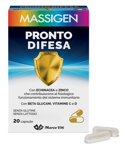 MASSIGEN PRONTO DIFESA 20 CAPSULE - latuafarmacia.org