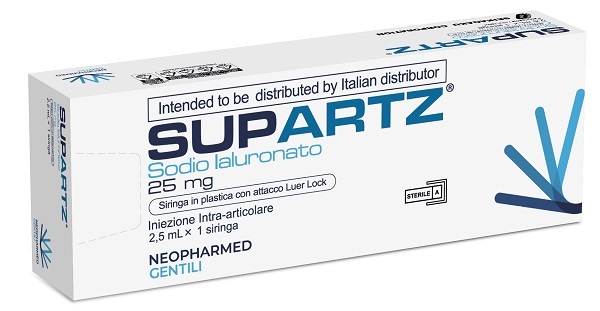 SIRINGA PRERIEMPITA INTRA-ARTICOLARE SUPARTZ ACIDO IALURONICO 25 MG 2,5 ML 1 PEZZO - latuafarmacia.org