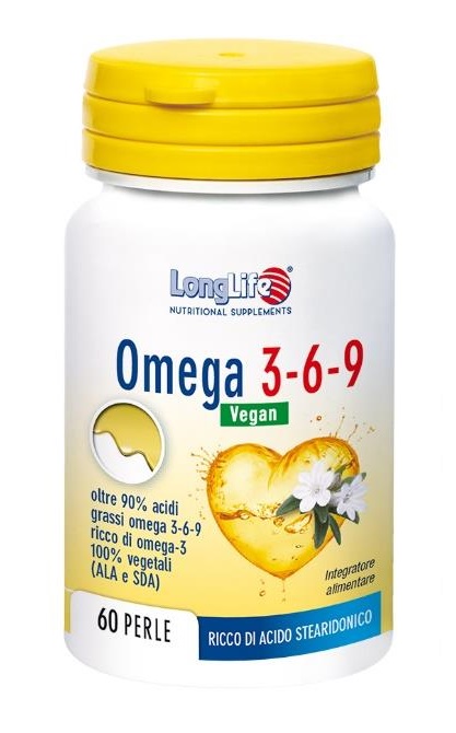 LONGLIFE OMEGA 3-6-9 VEGAN 750 MG 60 PERLE VEGETALI - latuafarmacia.org