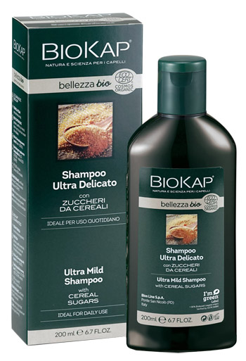 BIOKAP BELLEZZA BIO SHAMPOO ULTRA DELICATO COSMOS ECOCERT 200 ML BIOSLINE - latuafarmacia.org