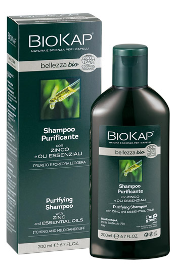 BIOKAP BELLEZZA BIO SHAMPOO PURIFICANTE COSMOS ECOCERT 200 ML BIOSLINE - latuafarmacia.org