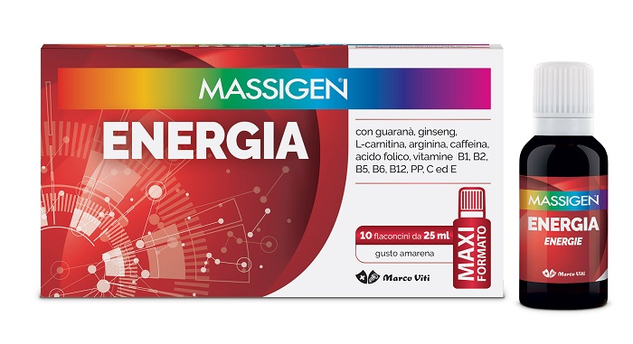 MASSIGEN ENERGIA 10 FLACONI DA 25 ML - latuafarmacia.org