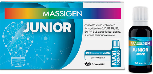 MASSIGEN JUNIOR 10 FLACONI DA 25 ML - latuafarmacia.org