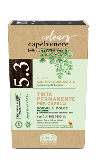 CAPELVENERE COLOURS TINTA CAPELLI 5,3N CASTANO CHIARO DORATO - latuafarmacia.org