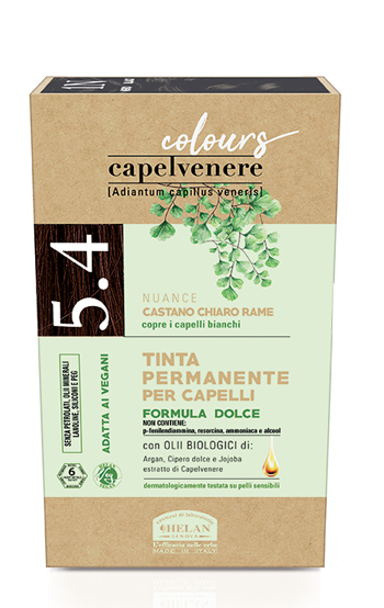 CAPELVENERE COLOURS TINTA CAPELLI 5,4N CASTANO CHIARO RAME - latuafarmacia.org