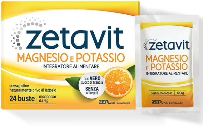 ZETAVIT MAGNESIO POTASSIO 24 BUSTINE DA 4 G - latuafarmacia.org