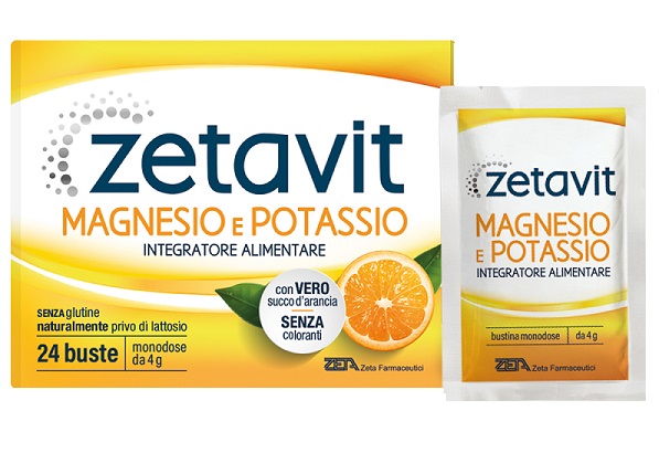 ZETAVIT MAGNESIO POTASSIO SENZA ZUCCHERO 24 BUSTINE DA 6 G - latuafarmacia.org