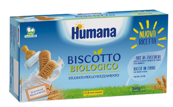 HUMANA BISCOTTO BABY BIO 2 SACCHETTI DA 180 G - latuafarmacia.org