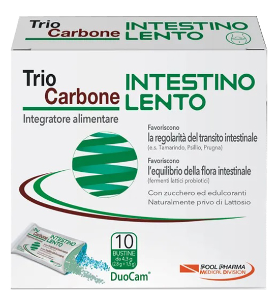 TRIOCARBONE INTESTINO LENTO 10 BUSTINE - latuafarmacia.org